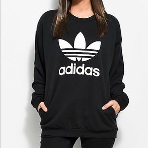 Adidas Black Woman’s Crewneck Sweatshirt